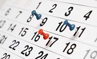 Calendario de las Actividades programadas para Febrero y Marzo